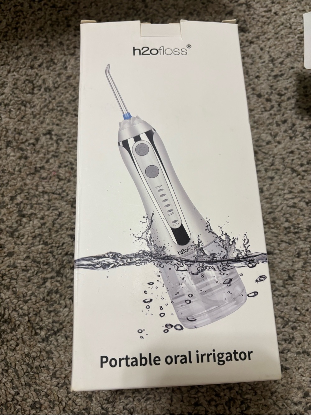 New H2ofloss Cordless Water Dental Flosser w/ Travel bag Rechargeable $99